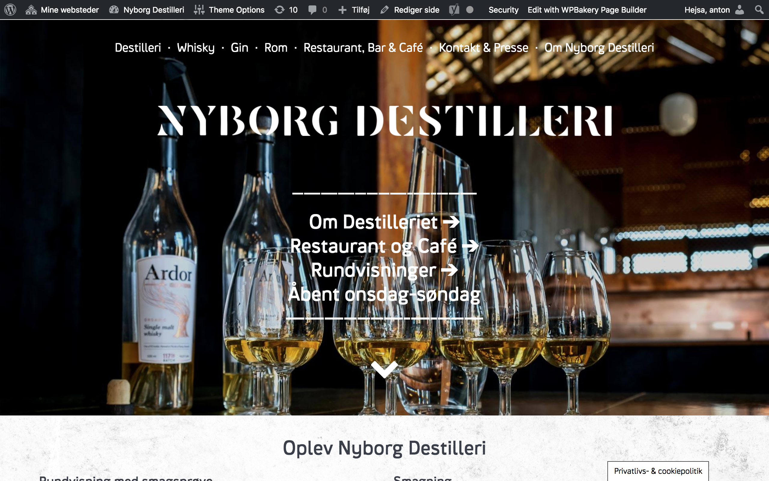 1 Optimeirng af landingpage på www.nyborgdestilleri.com via lidt HTML og CSS3 (designprincipper)