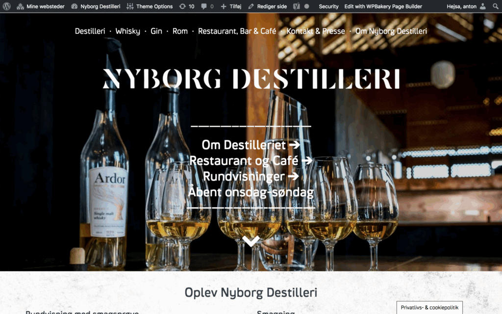 Brugervenlighed – Forside – Nyborg Destilleri